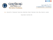 Tablet Screenshot of gertsburglaw.com